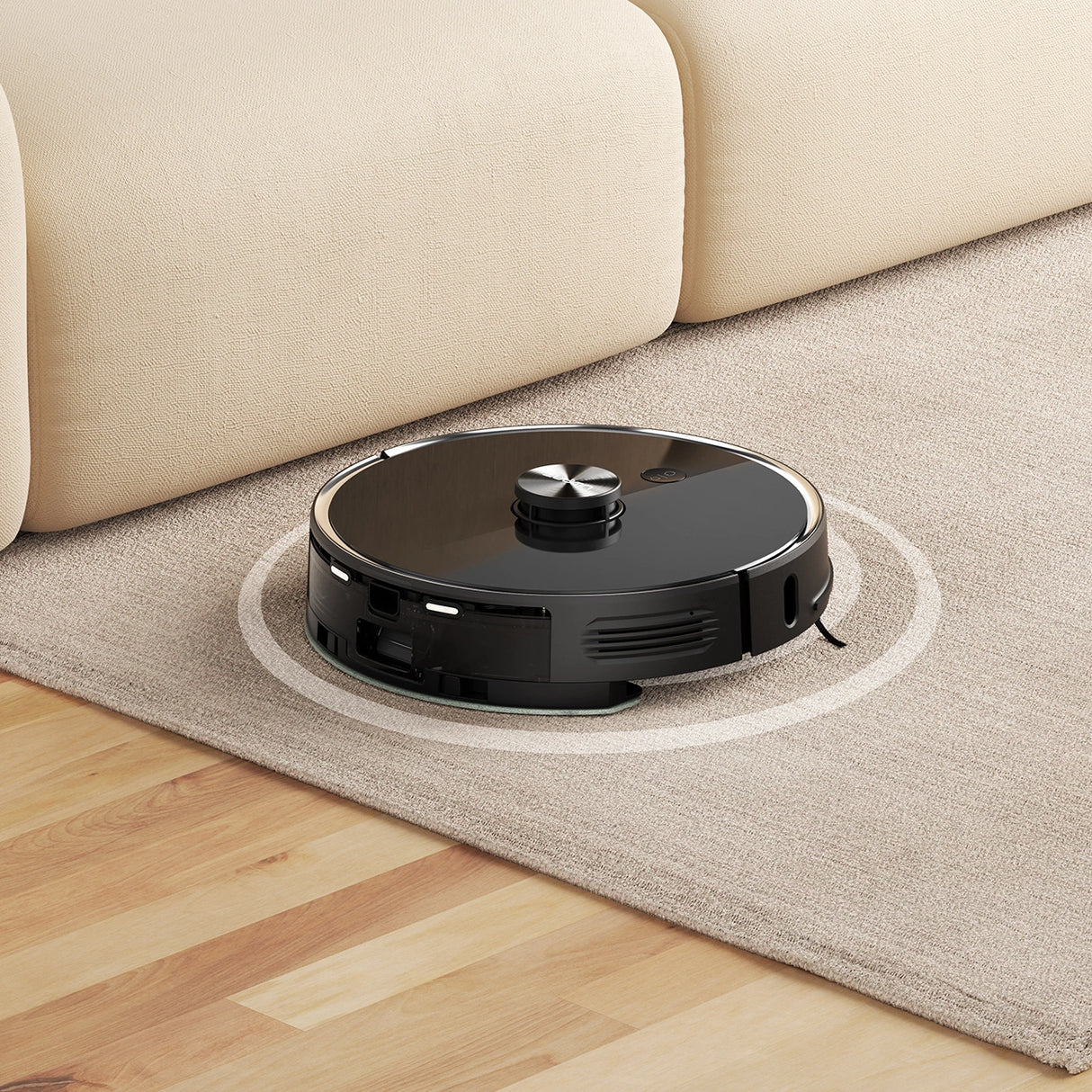 UWANT U100 Lite robotstøvsuger med mop-funktion + opladningsstation - grå