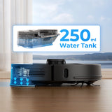 UWANT U100 Lite robotstøvsuger med mop-funktion + opladningsstation - grå