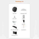 UWANT U100 Lite robotstøvsuger med mop-funktion + opladningsstation - grå