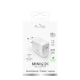 Puro Super Mini 45W PD GaN USB-C vægoplader - hvid