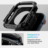 Spigen Rugged Armor Case for Apple Watch 10 46mm - Black