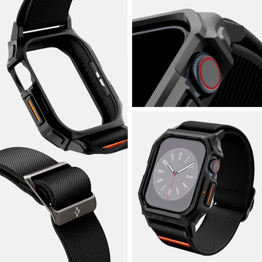 Spigen Lite Fit " PRO " rem til Apple Watch 10 42 mm - sort