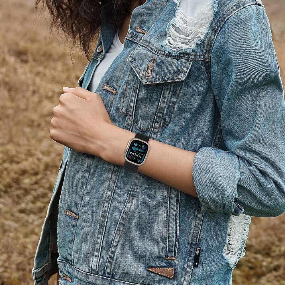 Tech-Protect Nylon Strap for Apple Watch 44 / 45 / 46 / 49 mm - Black