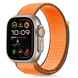 Tech-Protect Nylon Strap til Apple Watch 44 / 45 / 46 / 49 mm - Orange