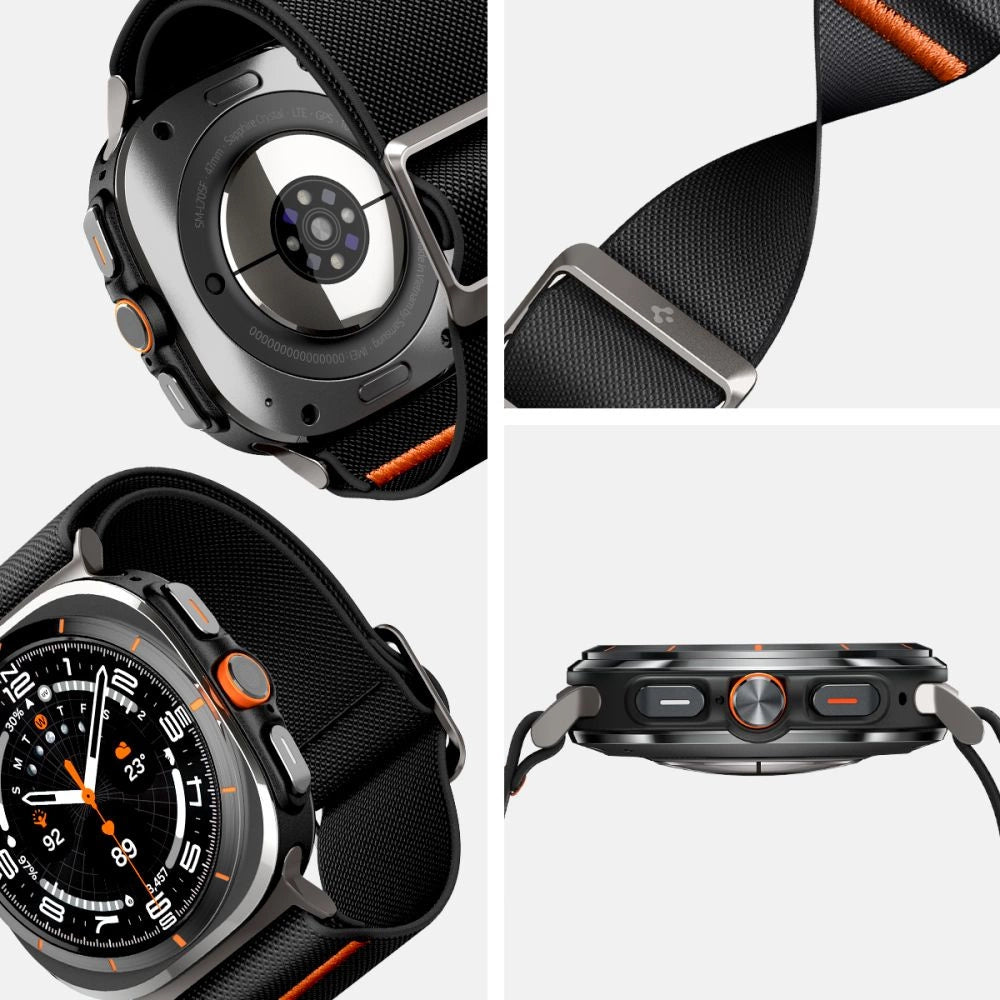 Spigen Fit Lite Strap til Galaxy Watch Ultra 47mm - sort