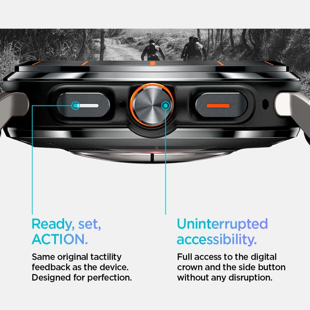 Spigen Fit Lite Strap til Galaxy Watch Ultra 47mm - sort