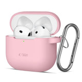 Tech-Protect Silicone Hook Case til AirPods 4 - Pink