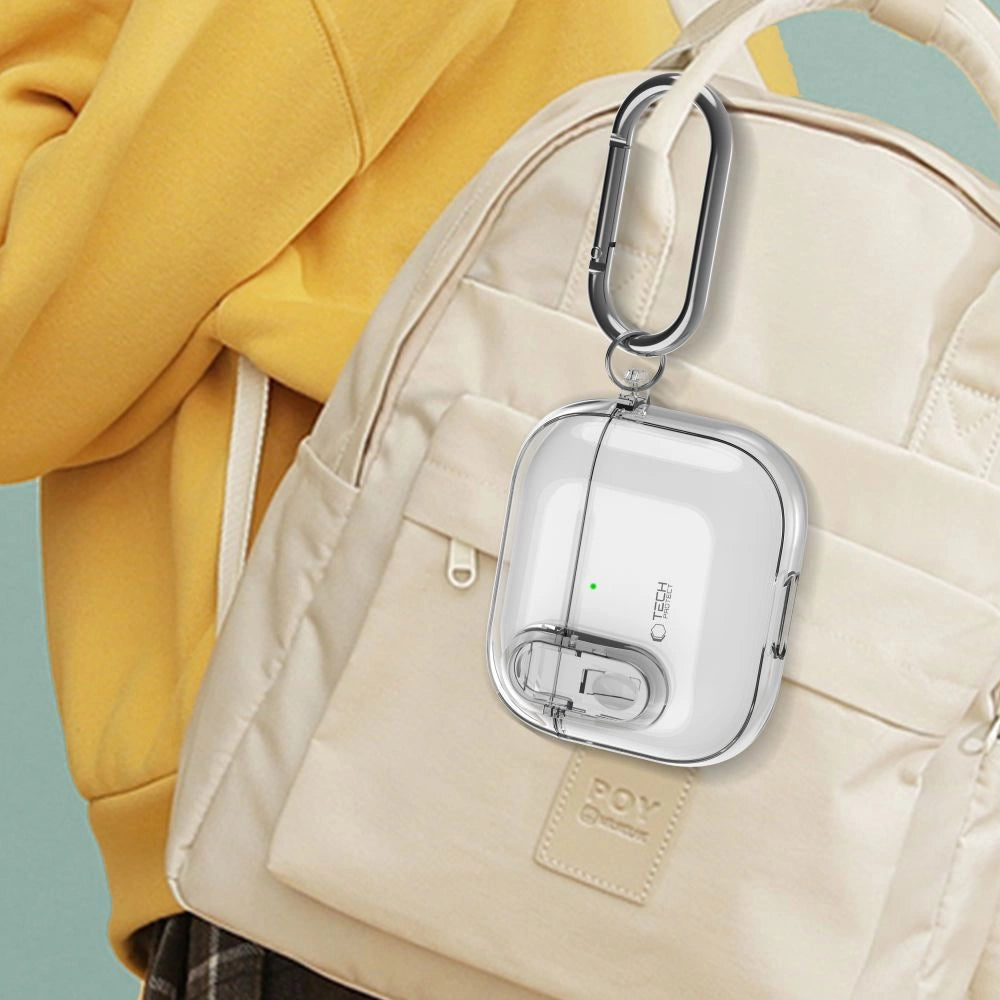 Tech-Protect Slim Hook Case for AirPods 4 - Clear