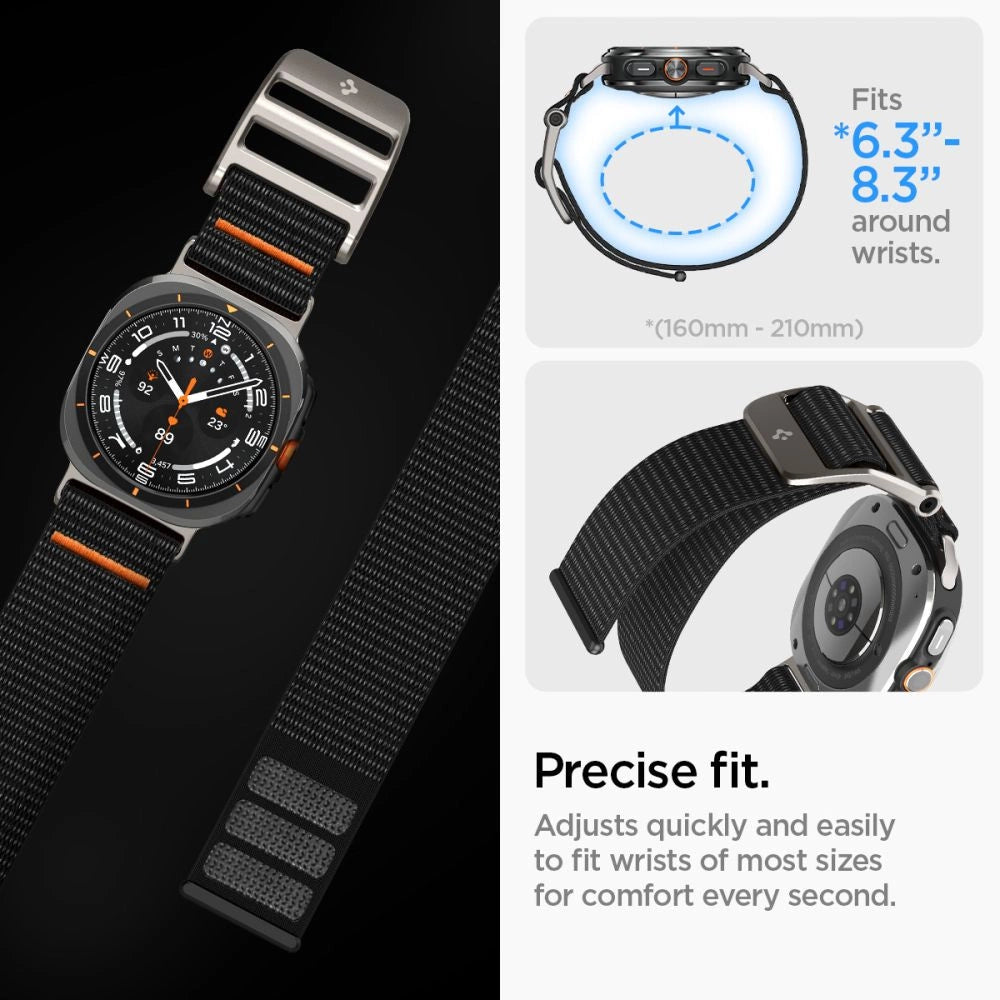 Spigen DuraPro Strap til Samsung Galaxy Watch Ultra 47mm - sort