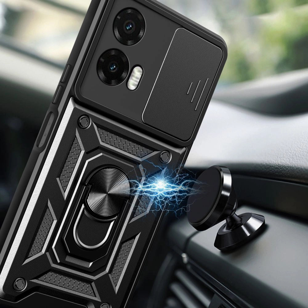 Tech-Protect CamShield Pro Case til Motorola Moto G35 5G - sort