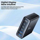 Tech-Protect DC140W-GAN 5-PORT PD140W/QC3.0 Ladestation - sort