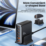 Tech-protect DC80W-GAN 6-PORT PD80W/QC3.0 Ladestation - sort