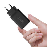 Tech-Protect NC45W-GAN 2-PORT PD45W vægoplader - sort