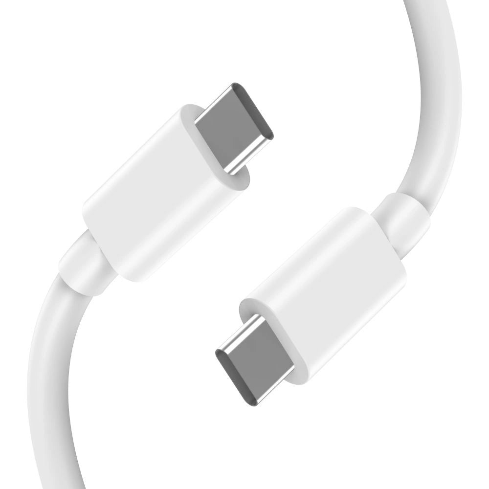 Tech-Protect NC45W-GAN 2-PORT PD45W oplader + TYPE-C-KABEL - hvid