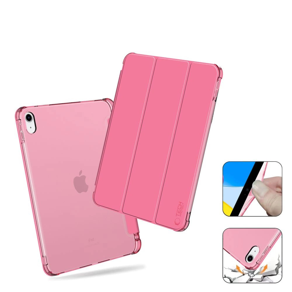 Tech-Protect SC Pen Hybrid Case til iPad 10 / 2022 - Pink - Transparent