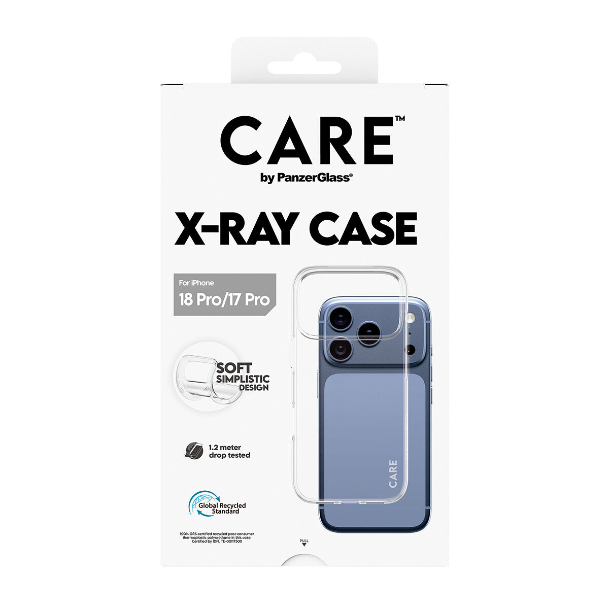 CARE by PanzerGlass X-Ray Beskyttelsescover Termoplastisk polyuretan (TPU) Apple iPhone 17 Pro, 18 Pro
