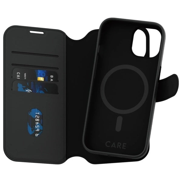 CARE af PanzerGlass Feature Tango 2in1 Wallet MagSafe Case til iPhone 15 - sort