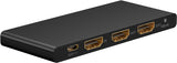 HDMI Splitter 1 to 2 (4K @ 60 Hz) - splits 1x HDMI input signal into 2x HDMI output