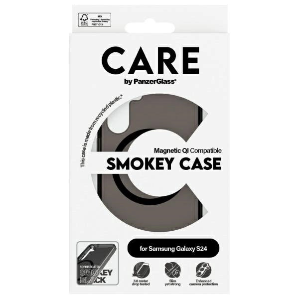 CARE af PanzerGlass Flagship QI Case til Samsung Galaxy S24 - sort