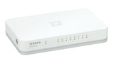 D-Link GO-SW-8G/E netværksswitch Ikke administreret Gigabit Ethernet (10/100/1000) Hvid