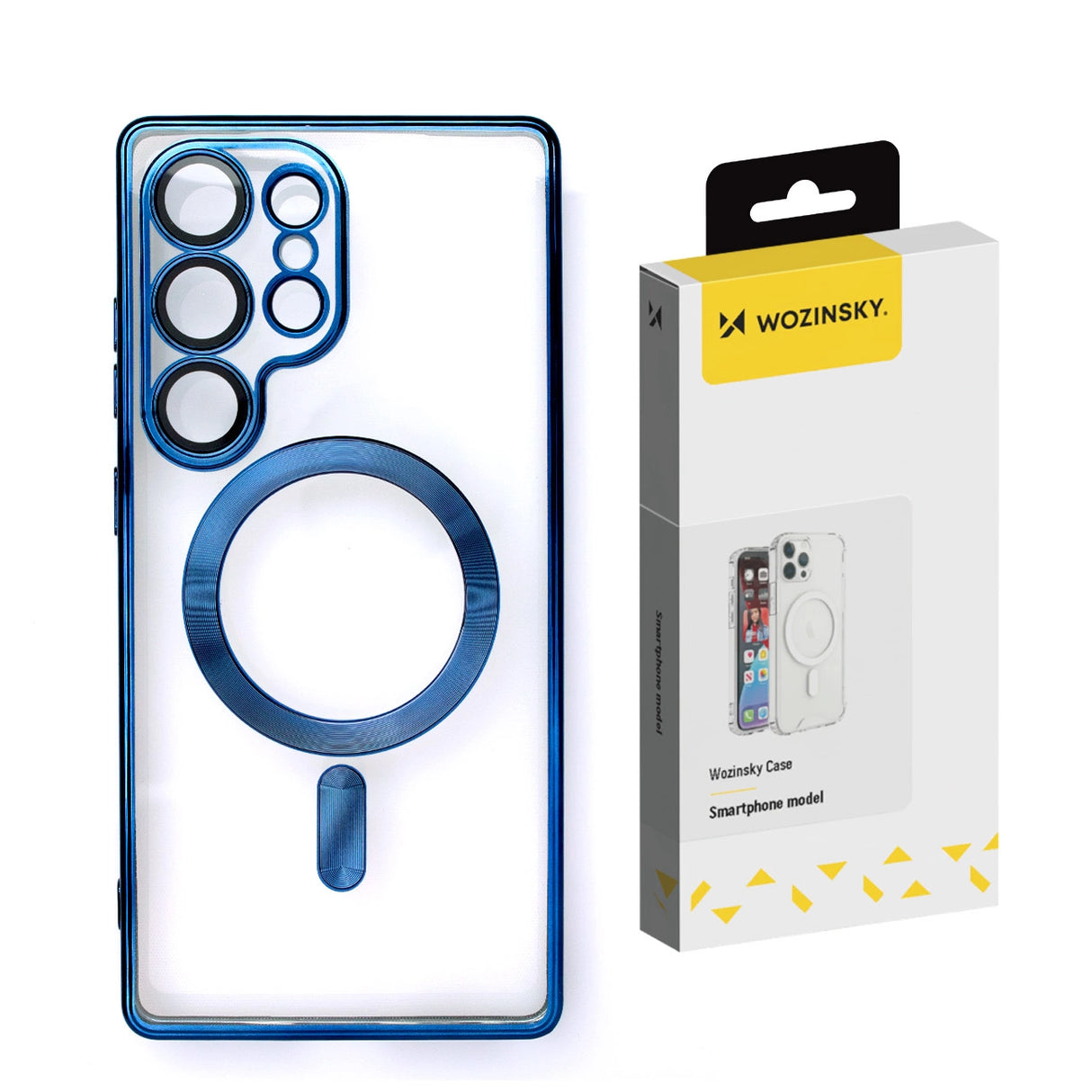 Wozinsky Elektroplateret Case med Magsafe til Samsung Galaxy S25 Ultra - Blå