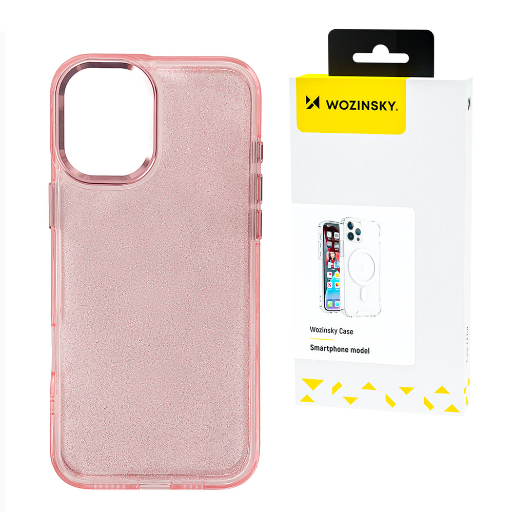 Wozinsky Glitter Case til Samsung Galaxy S25+ - Pink med Glitter