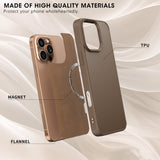 Wozinsky Carbon Fiber Case med MagSafe til Samsung Galaxy S25+ - Brunt