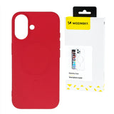 Wozinsky Liquid Silicone Case MagSafe til Samsung Galaxy S24 FE - rød