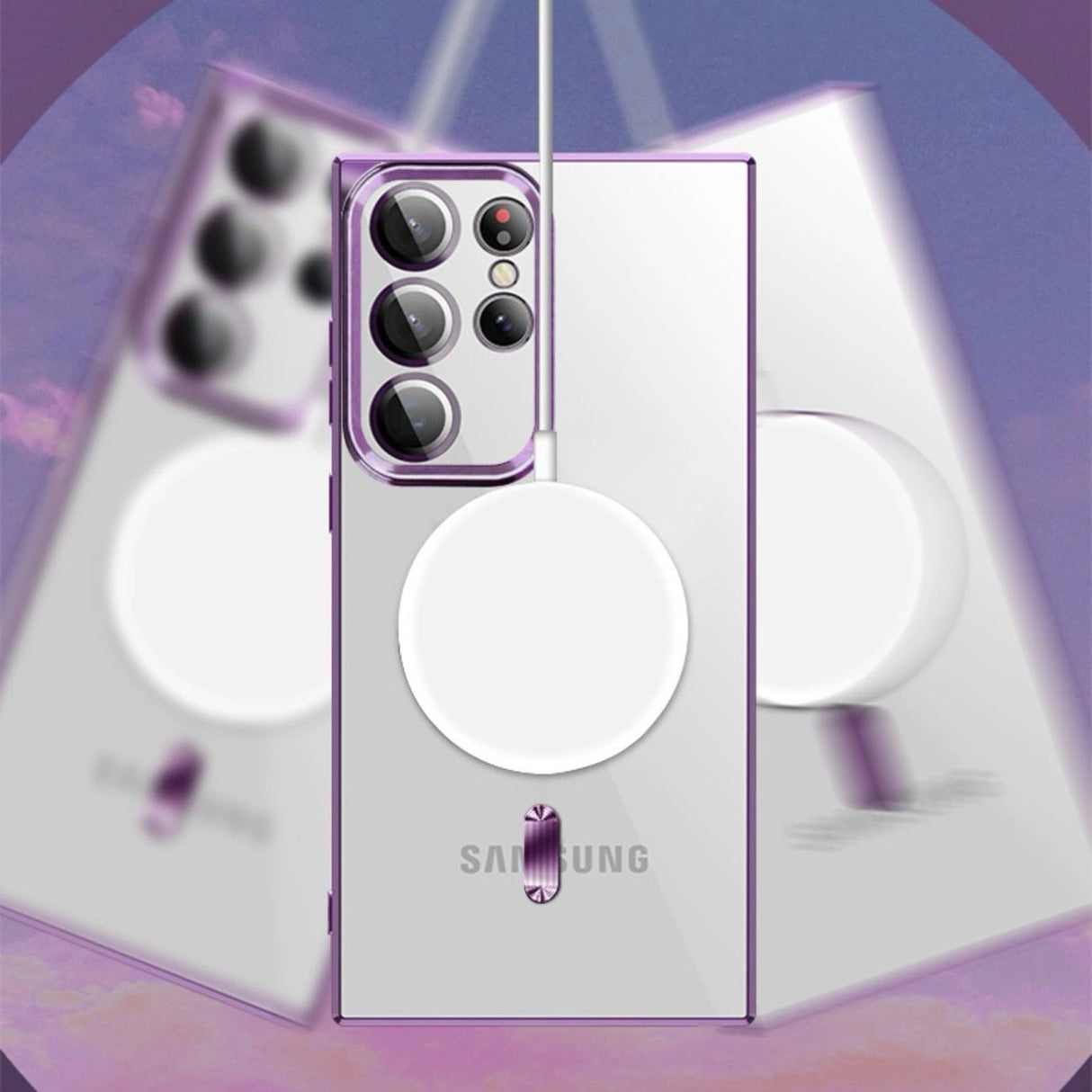 Wozinsky Elektroplateret Magsafe Case til Samsung Galaxy S24 FE - Blå