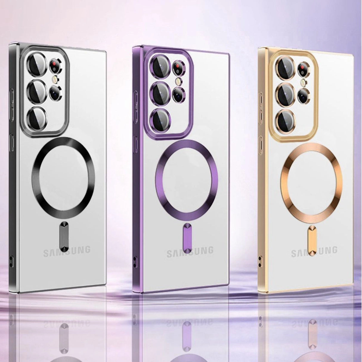 Wozinsky Elektroplateret Magsafe Case til Samsung Galaxy S24 FE - Blå