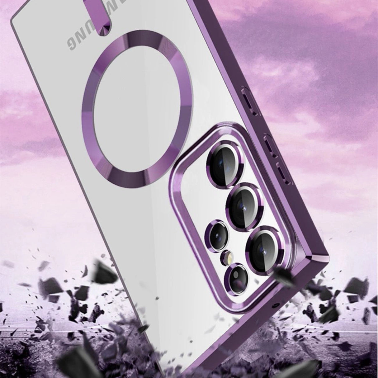 Wozinsky Elektroplateret Magsafe Case til Samsung Galaxy S24 FE - Guld