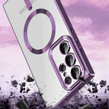 Wozinsky Electroplated Magsafe case for Samsung Galaxy S24 FE - silver