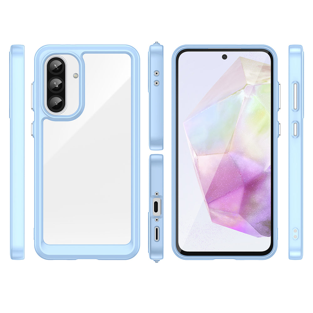 Outer Space Case til Samsung Galaxy A56 Cover med Flexible Frame - Blå