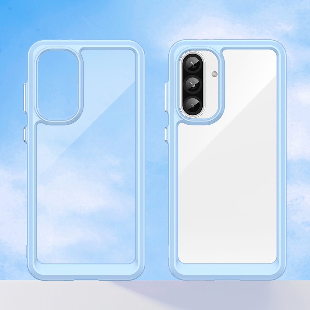 Outer Space Case til Samsung Galaxy A56 Cover med Flexible Frame - Blå