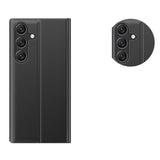 Ny Sleep Case Flip Cover med Stand Function til Samsung Galaxy A26 - sort