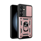 Hybrid Armor Camshield med Stand og Camera Cover til Samsung Galaxy A26 - Pink