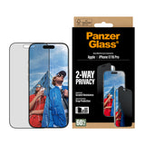 PanzerGlass ® 2-Way Privacy Skærmbeskyttelse iPhone 17 | iPhone 16 Pro | Ultra-Wide Fit m. EasyAligner