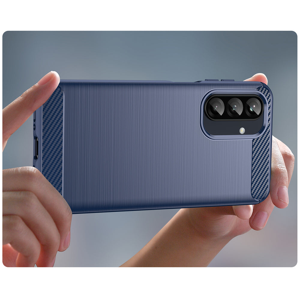 Carbon Case til Samsung Galaxy A26 - Blå