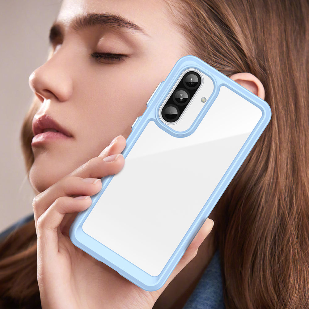 Outer Space Case til Samsung Galaxy A26 Cover med Flexible Frame - Blå
