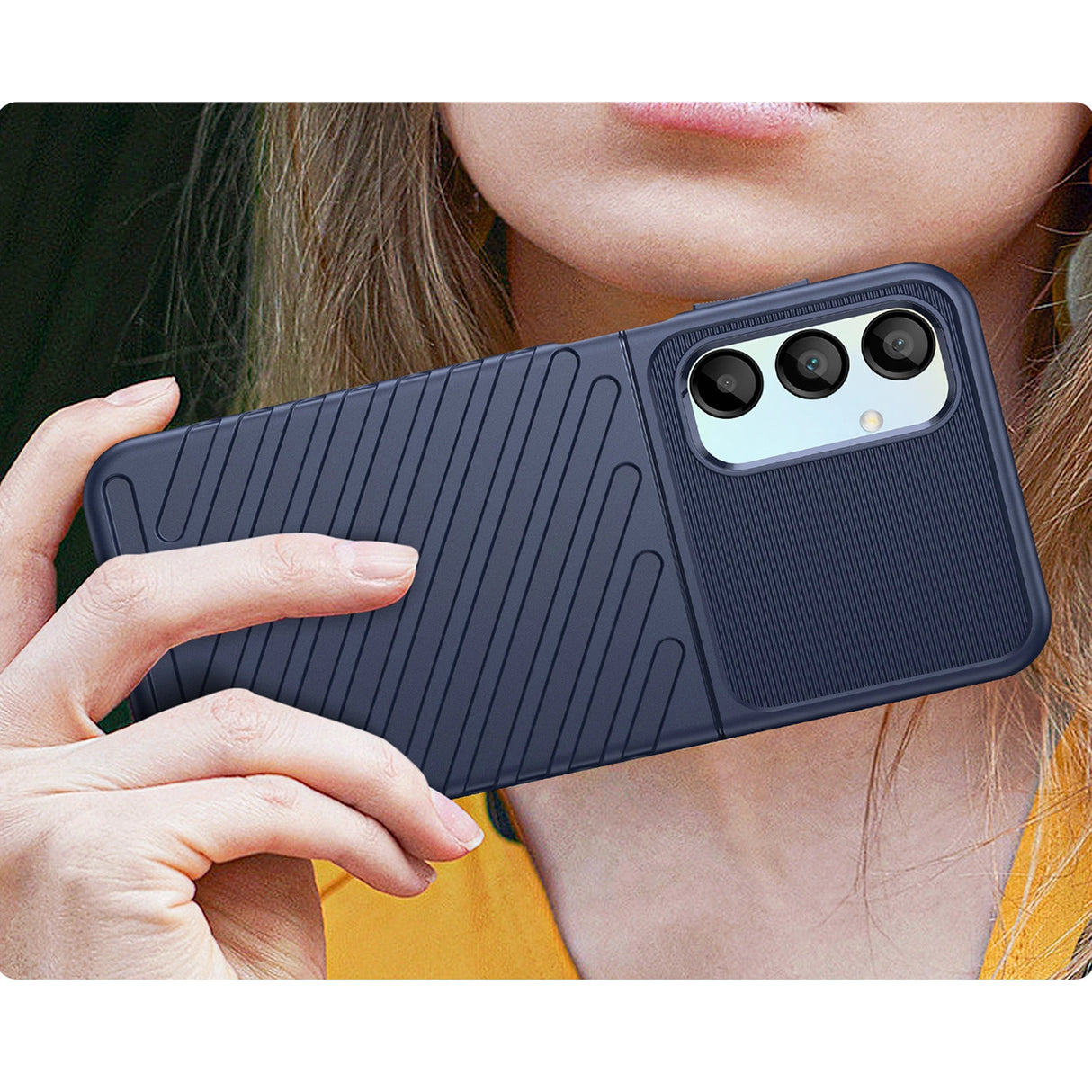 Thunder Case til Samsung Galaxy A26 silikone pansret cover - blå