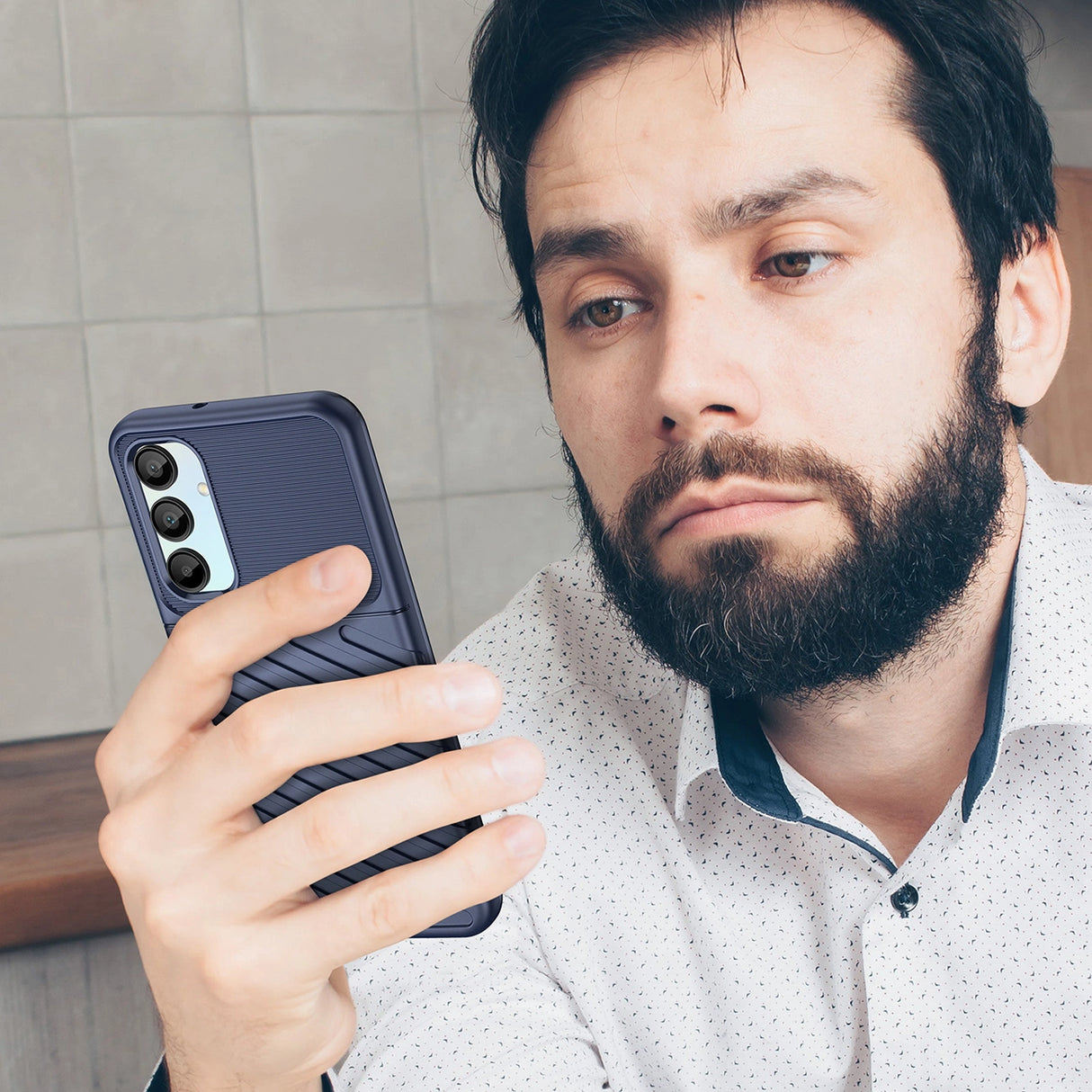 Thunder Case til Samsung Galaxy A26 silikone pansret cover - blå