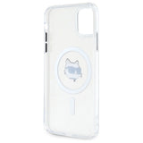 Karl Lagerfeld IML Metal Choupette Head MagSafe iPhone 11 Case - White