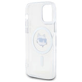 Karl Lagerfeld IML Metal Choupette Head MagSafe iPhone 12 Case - White