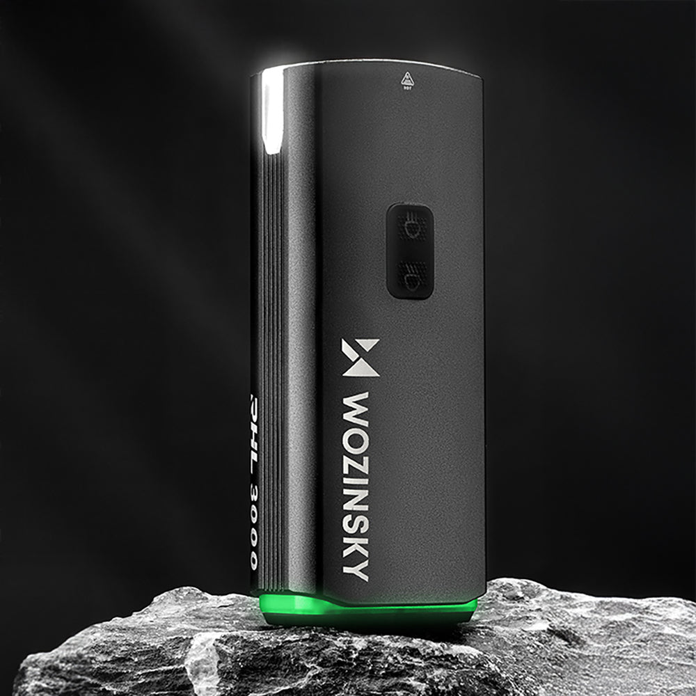 Wozinsky Front Bike Light + USB-C Cable (3000 lm) - Black