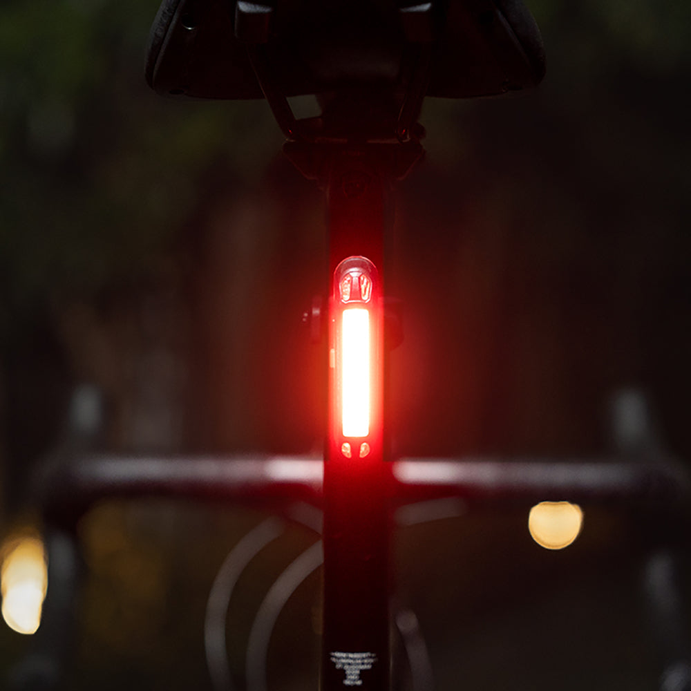 Wozinsky WSBLB2 Front (400 lm) and Rear USB-C Bike Light Set - Black