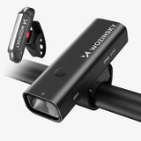Wozinsky WSBLB2 Front (400 lm) and Rear USB-C Bike Light Set - Black