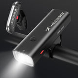 Wozinsky WSBLB2 Front (400 lm) and Rear USB-C Bike Light Set - Black