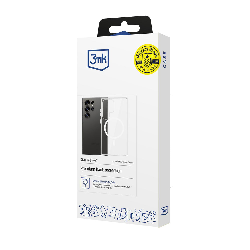 3mk Clear MagCase til Samsung Galaxy S25 Ultra - gennemsigtig