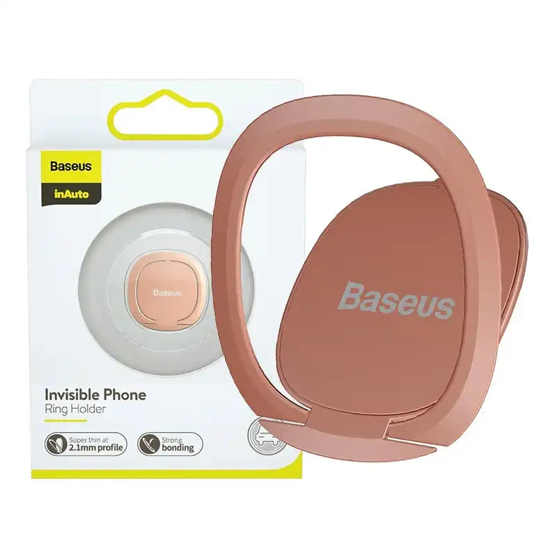 Baseus Invisible Ring holder til smartphones (rose gold)