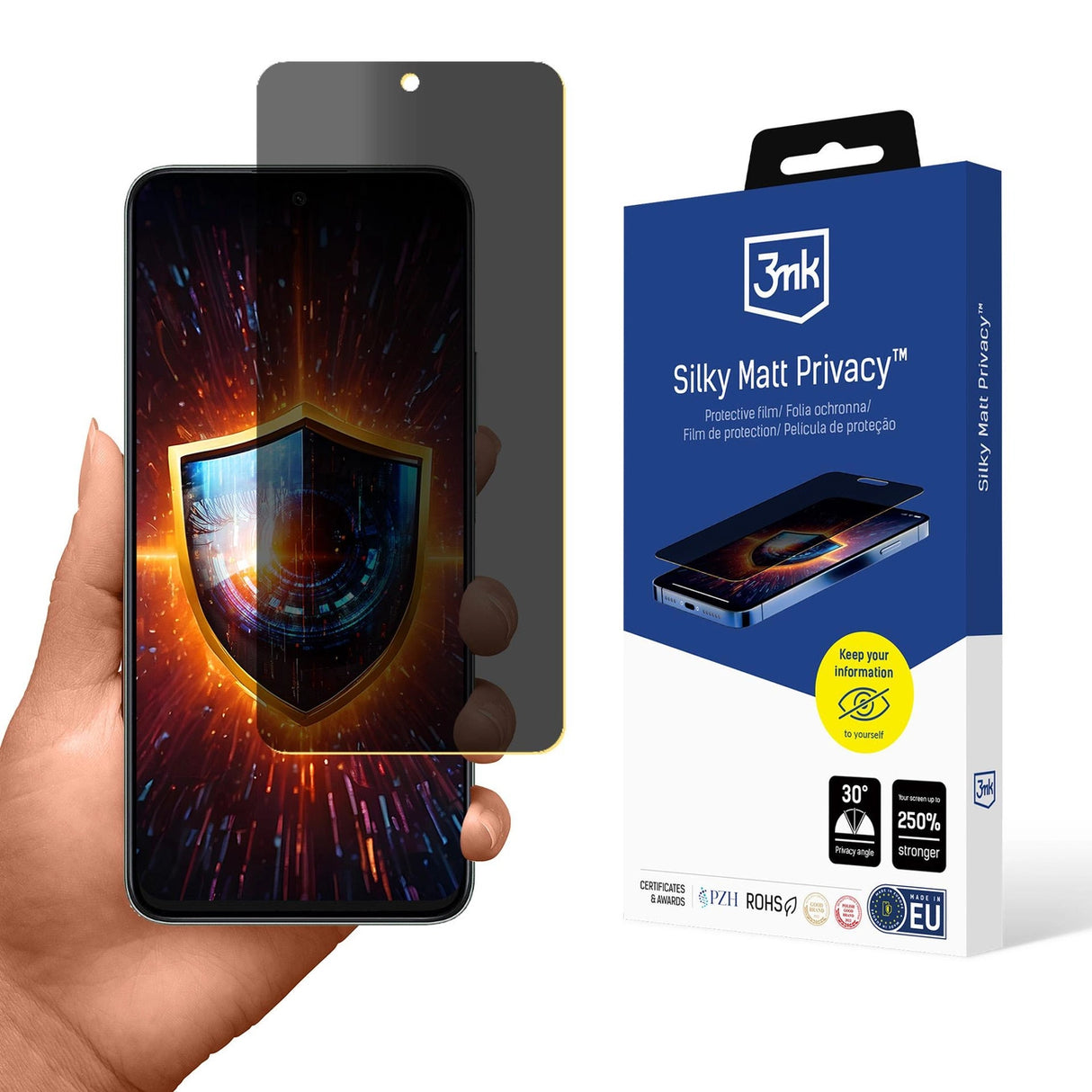 3mk Silky Matt Privacy Privacy Screen Protector til Honor 200 Smart
